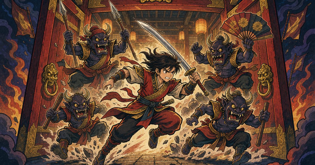 鬼クラッシャー:桃太郎の旅 gameplay preview