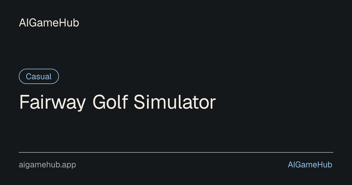 Fairway Golf Simulator - カジュアル