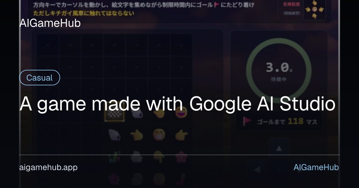A game made with Google AI Studio - カジュアル