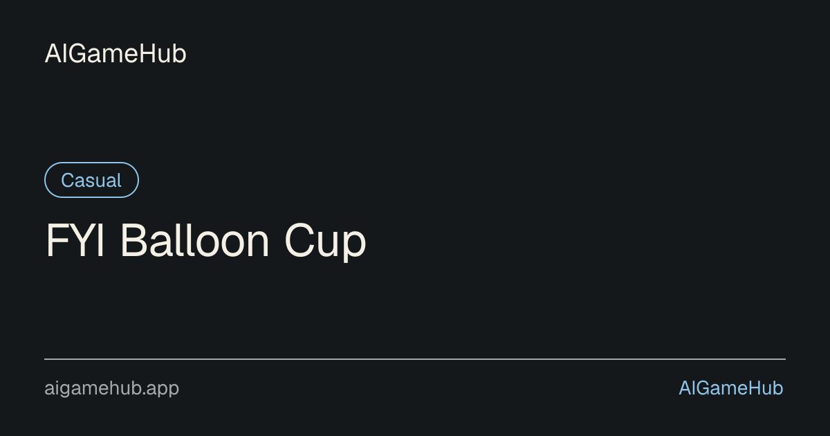 FYI Balloon Cup - カジュアル