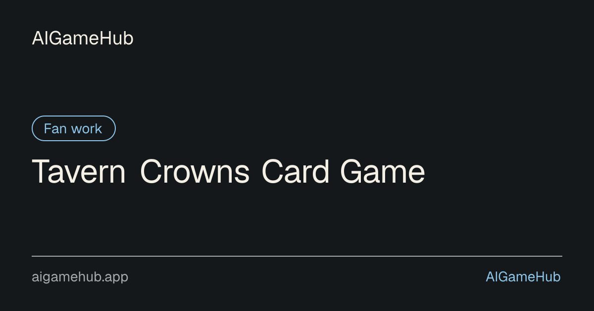 Tavern Crowns Card Game - other