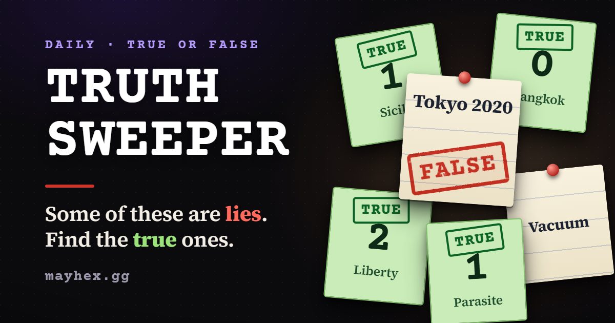 TRUTH SWEEPER - パズル