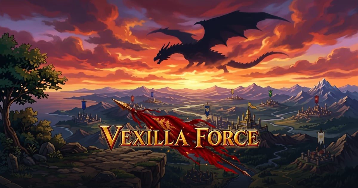 Released "VEXILLA FORCE," a browser-playable strategy simulation. Choose one of 40 factions and aim to unify the continent. Generals have full-body art and voices. - シミュレーション