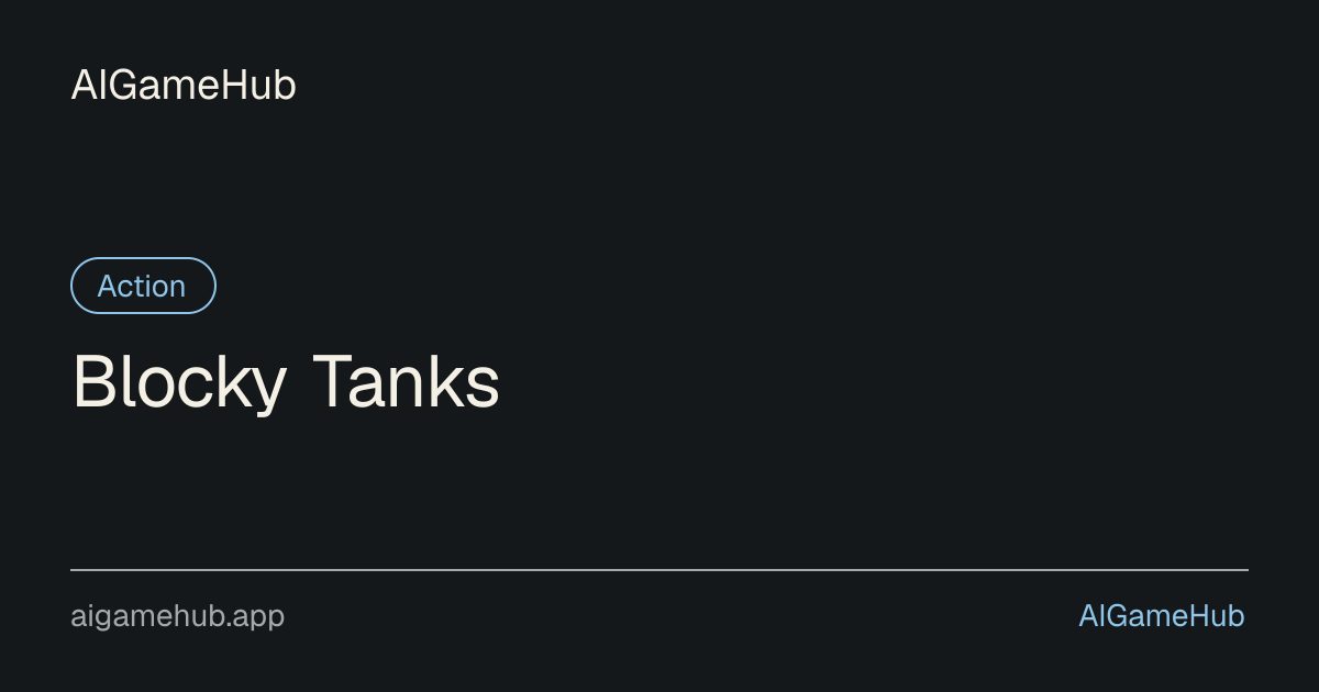 Blocky Tanks - アクション
